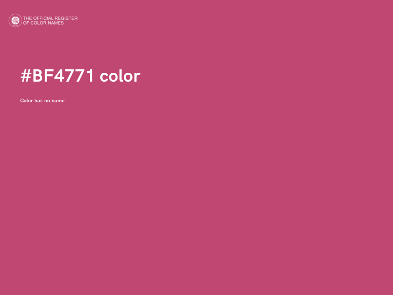 #BF4771 color image