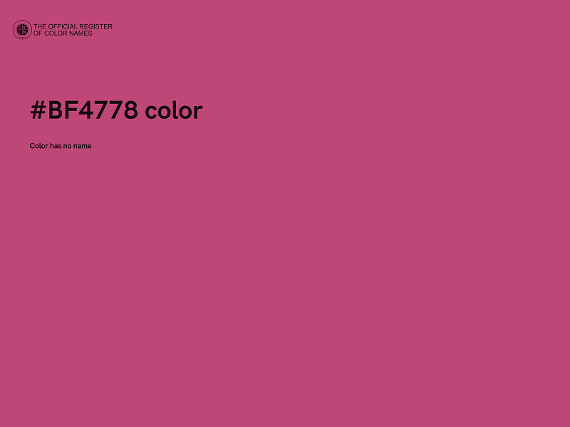 #BF4778 color image