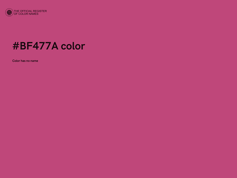 #BF477A color image