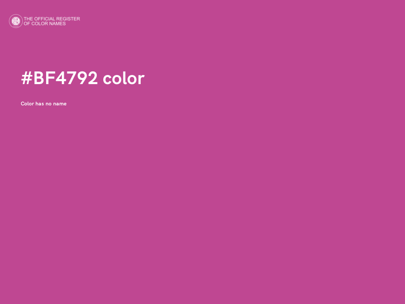 #BF4792 color image