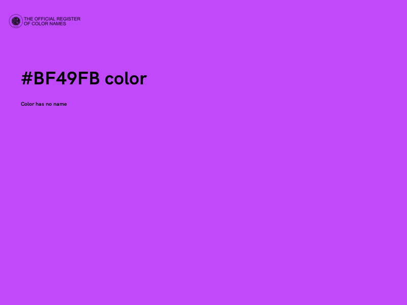 #BF49FB color image