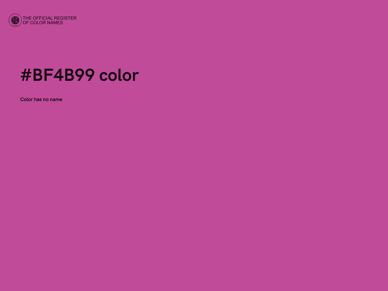 #BF4B99 color image