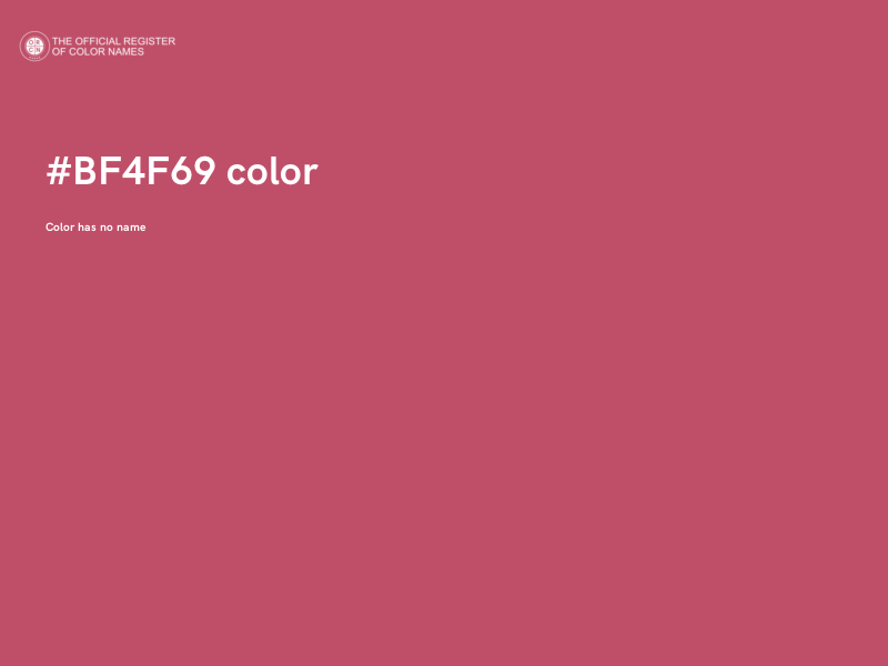 #BF4F69 color image