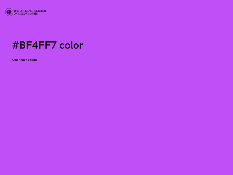 #BF4FF7 color image