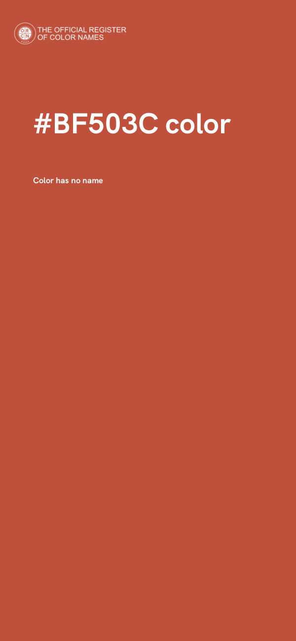 #BF503C color image