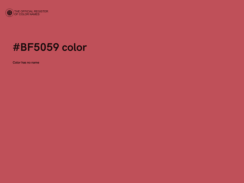 #BF5059 color image