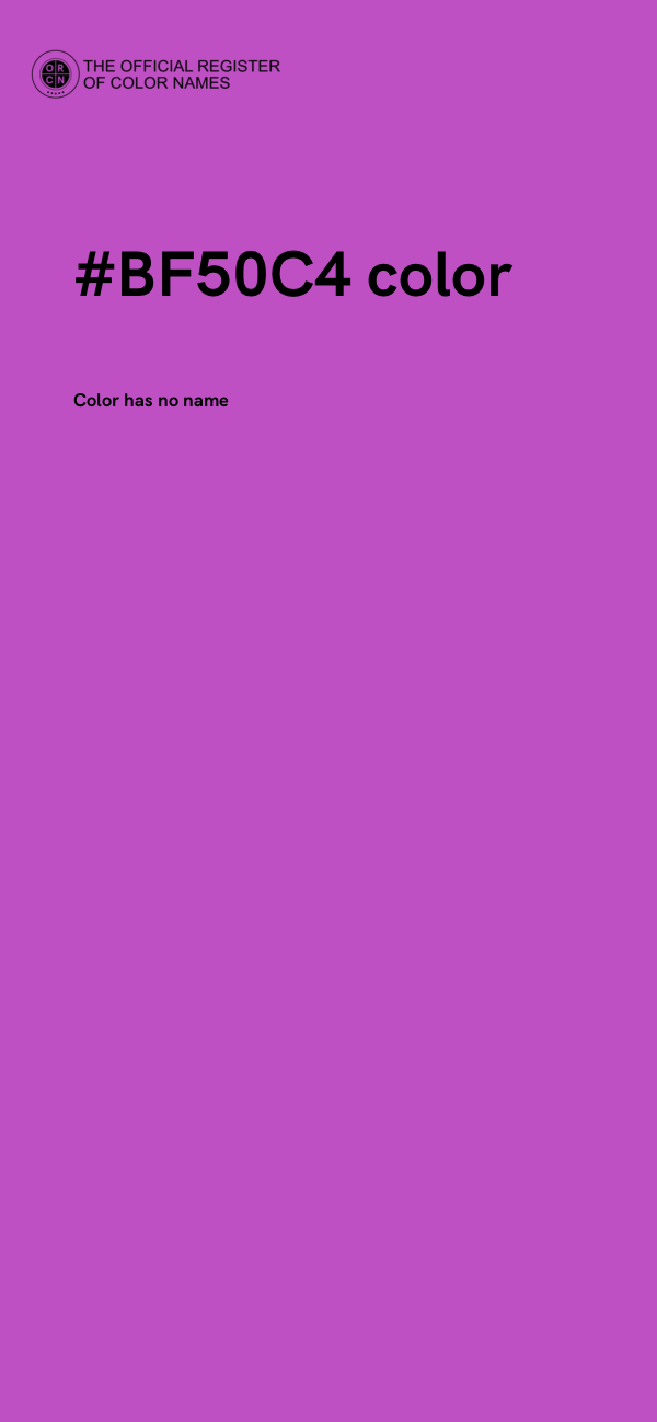 #BF50C4 color image