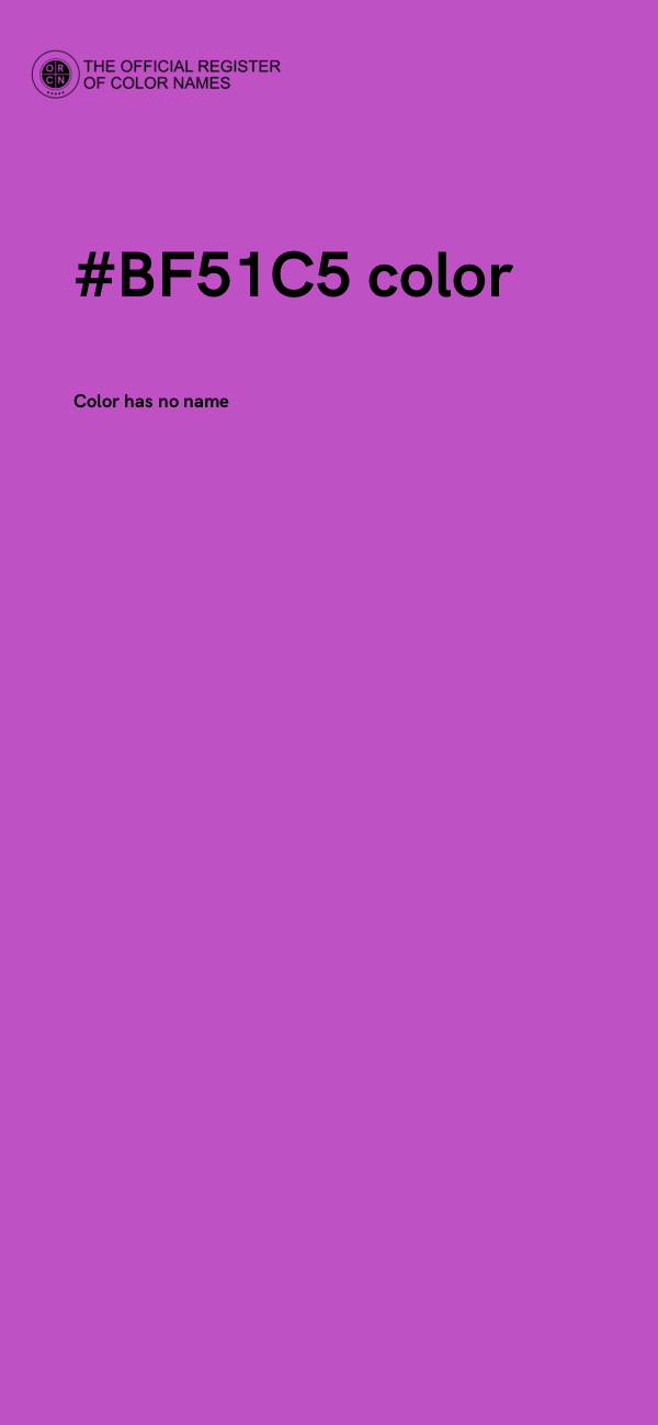 #BF51C5 color image