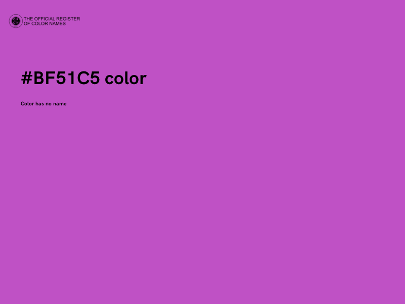 #BF51C5 color image