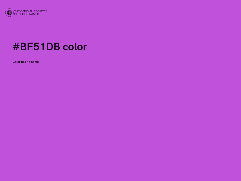 #BF51DB color image