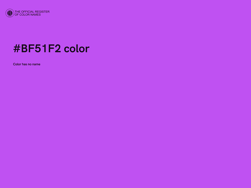 #BF51F2 color image