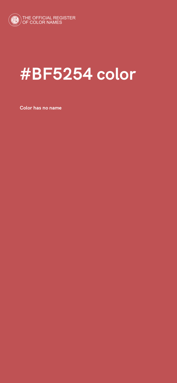 #BF5254 color image