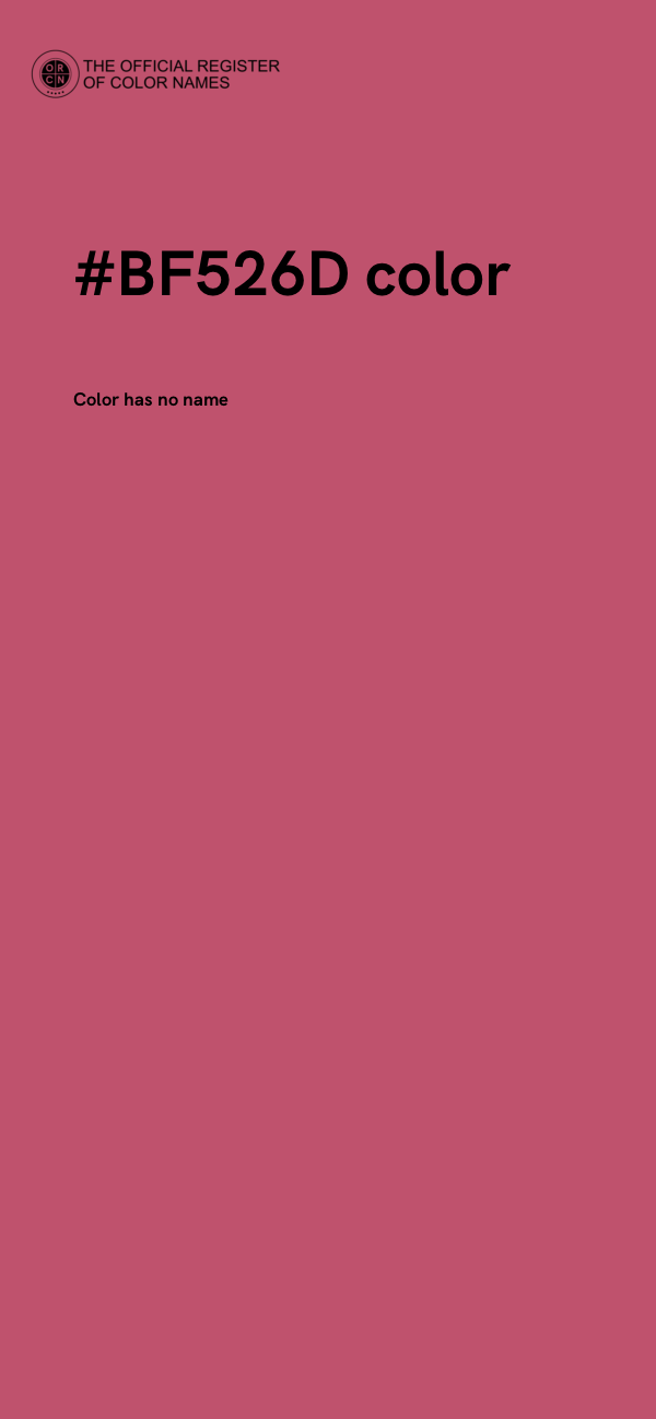 #BF526D color image