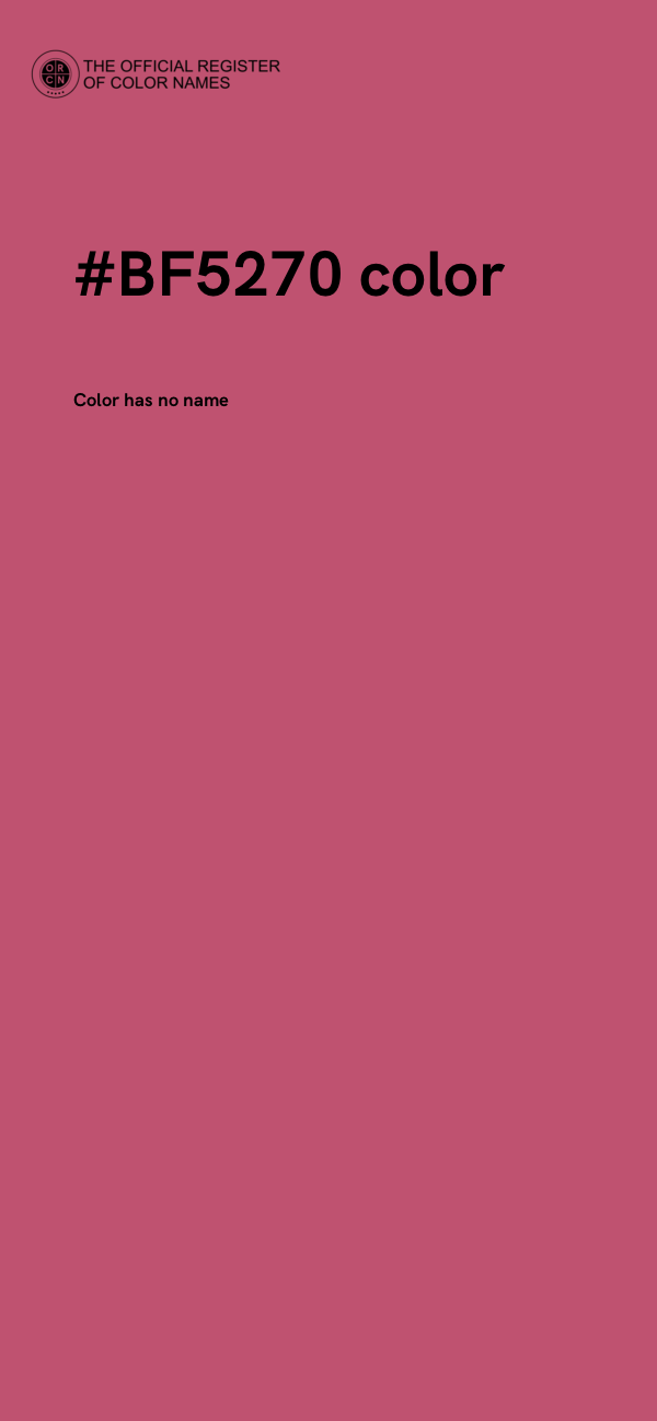#BF5270 color image