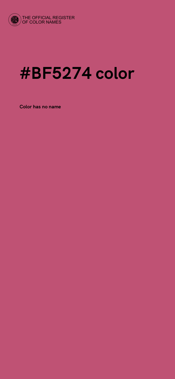 #BF5274 color image
