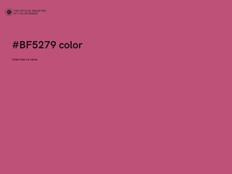 #BF5279 color image