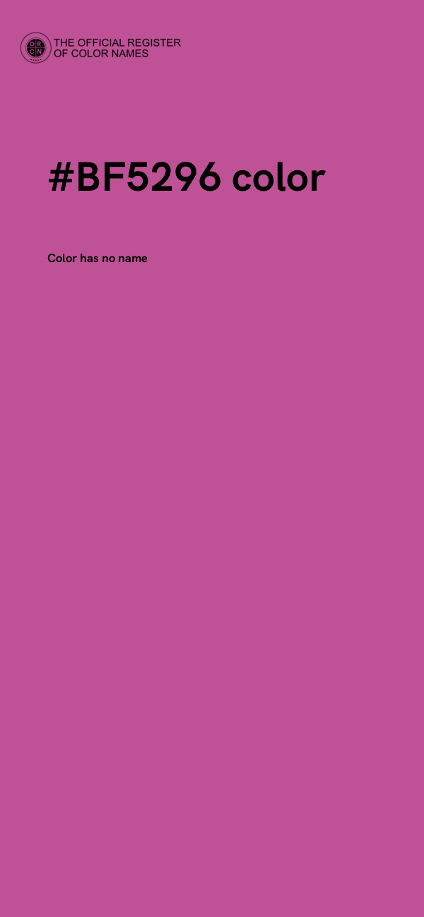 #BF5296 color image