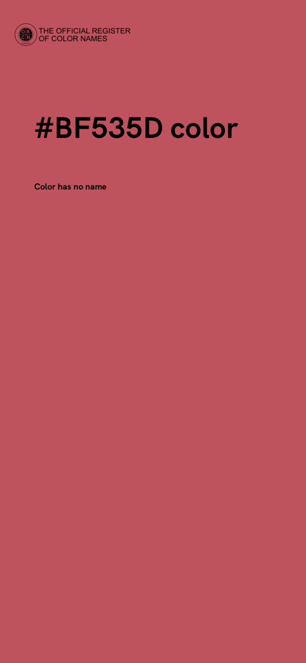 #BF535D color image