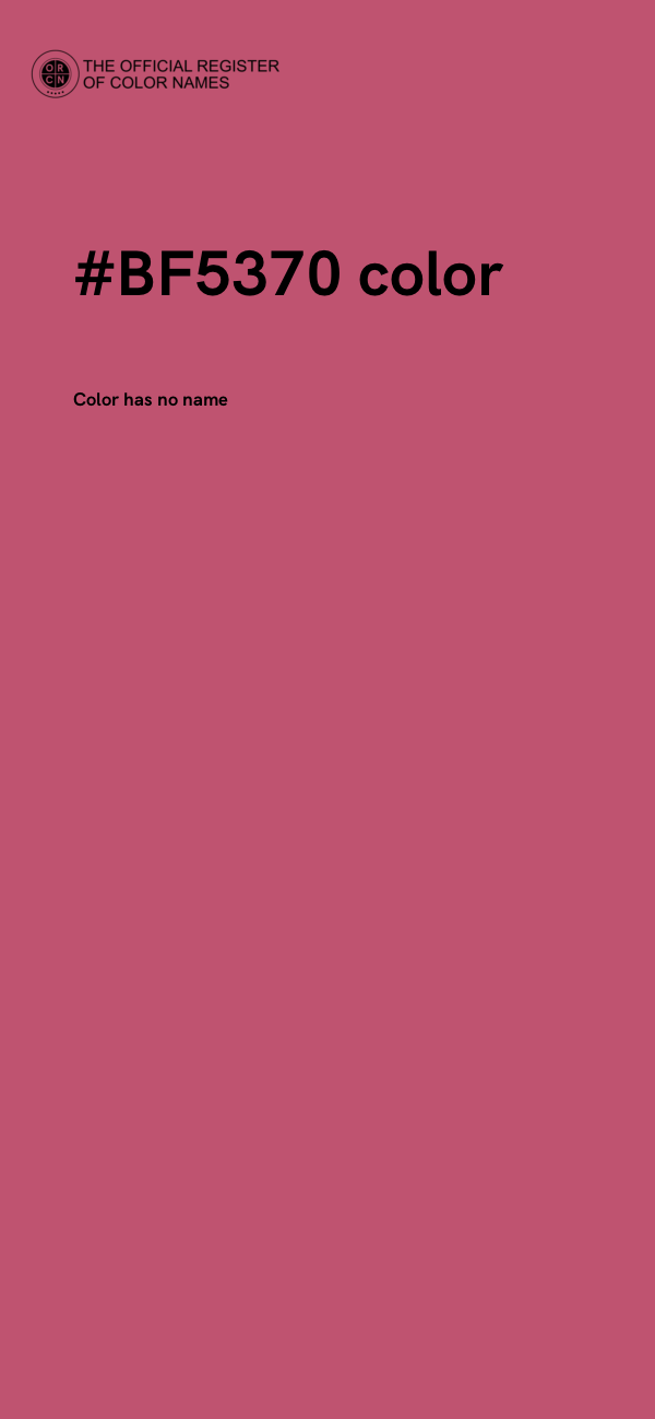 #BF5370 color image