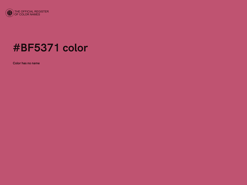 #BF5371 color image