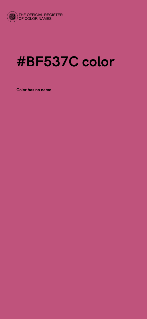 #BF537C color image