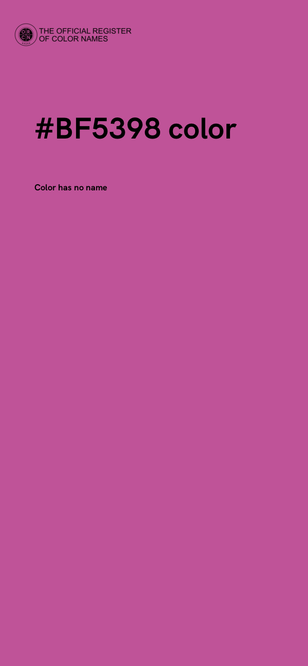 #BF5398 color image
