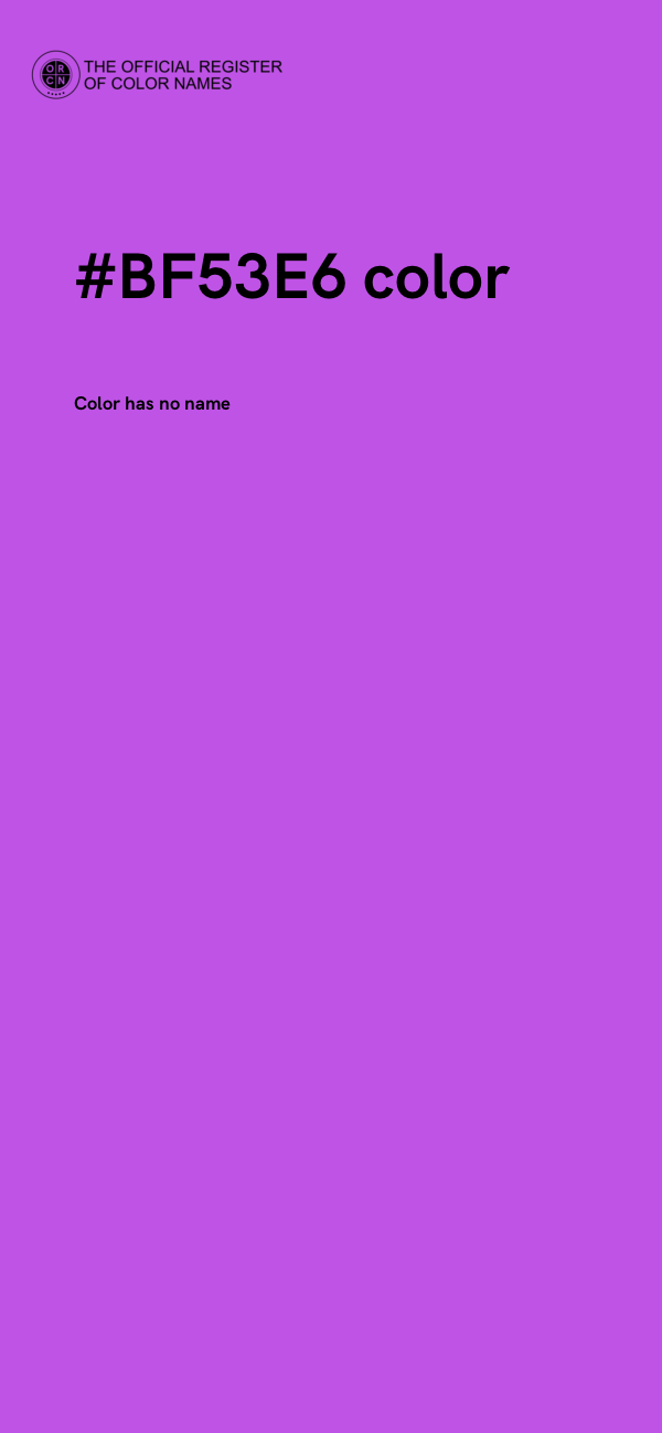 #BF53E6 color image