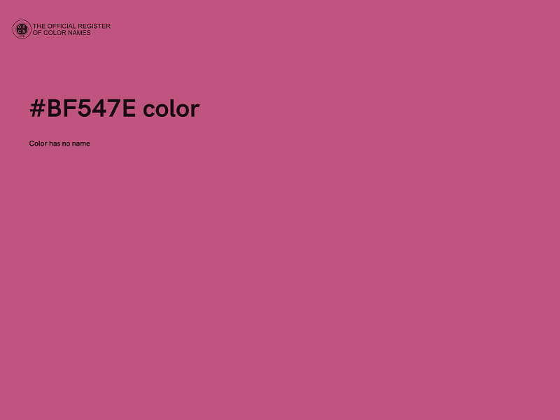 #BF547E color image
