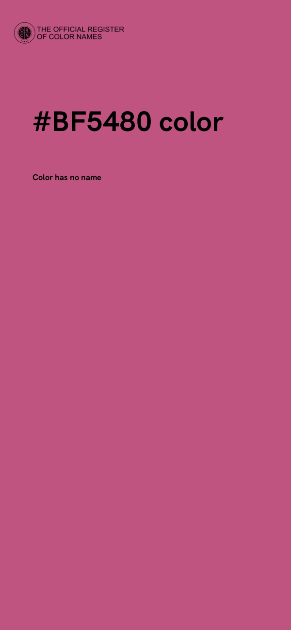 #BF5480 color image