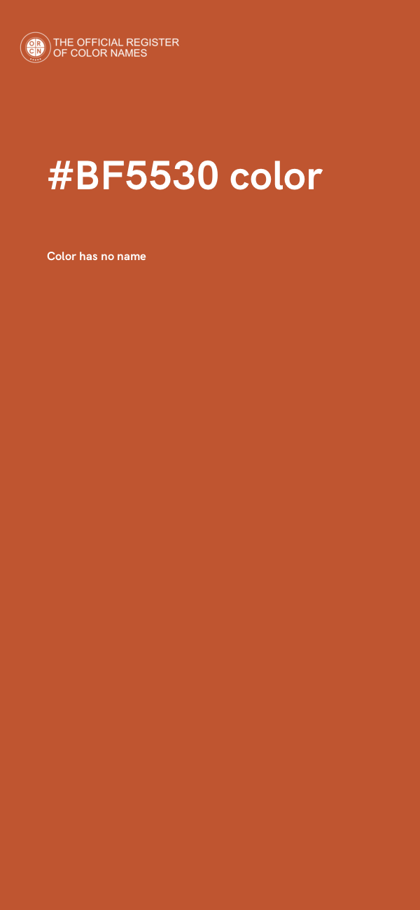 #BF5530 color image