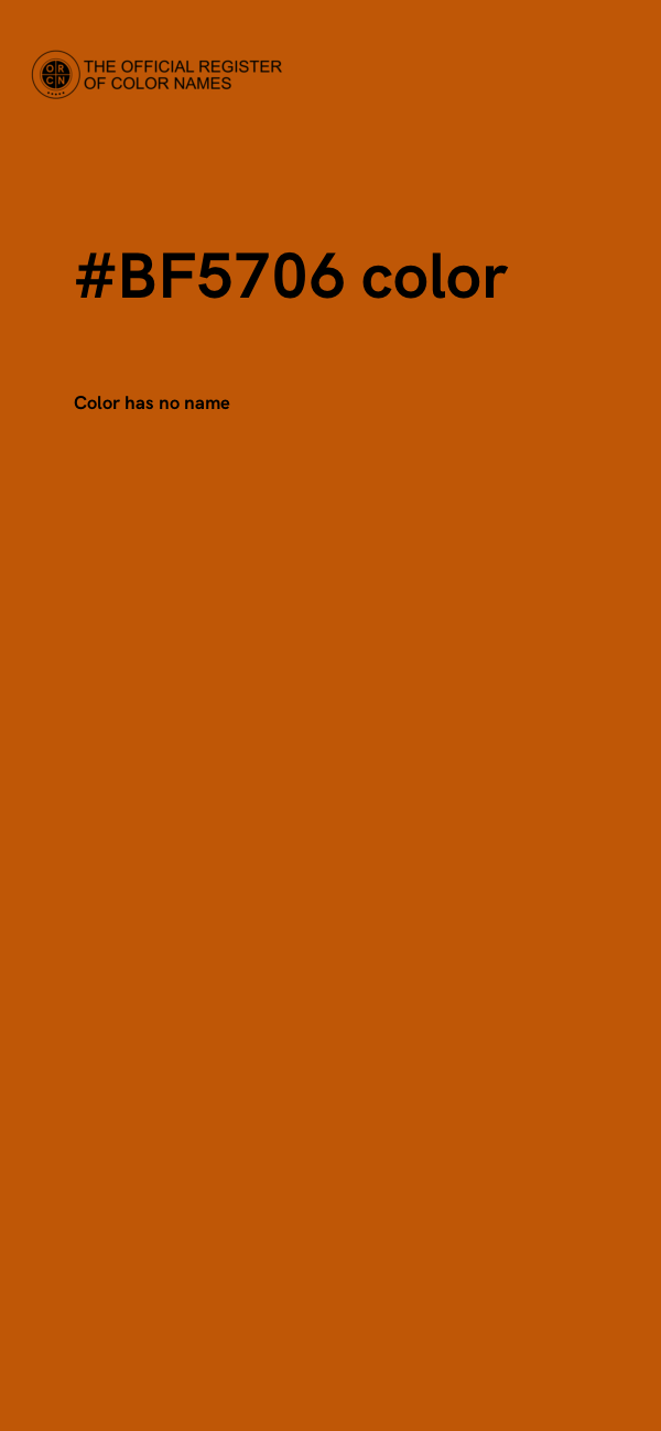 #BF5706 color image