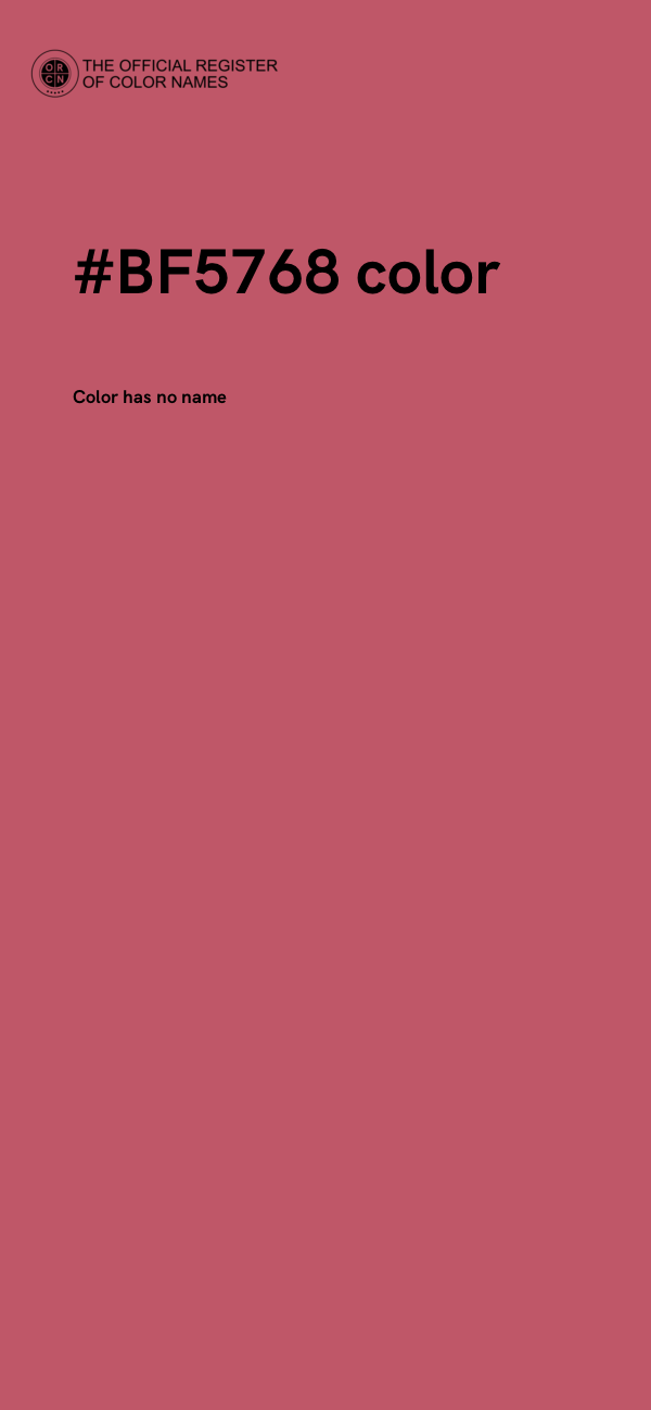 #BF5768 color image