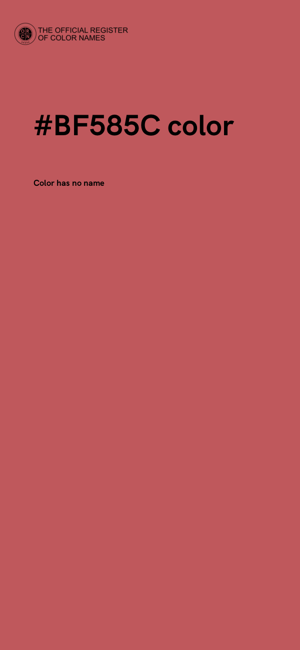 #BF585C color image