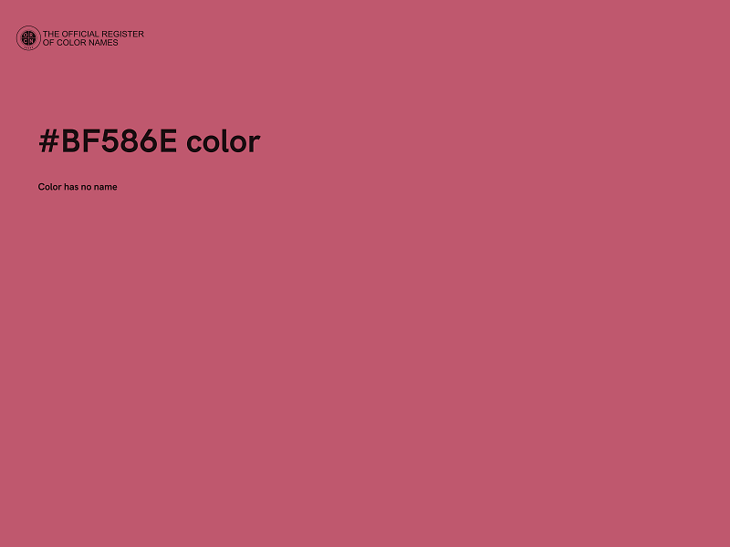 #BF586E color image