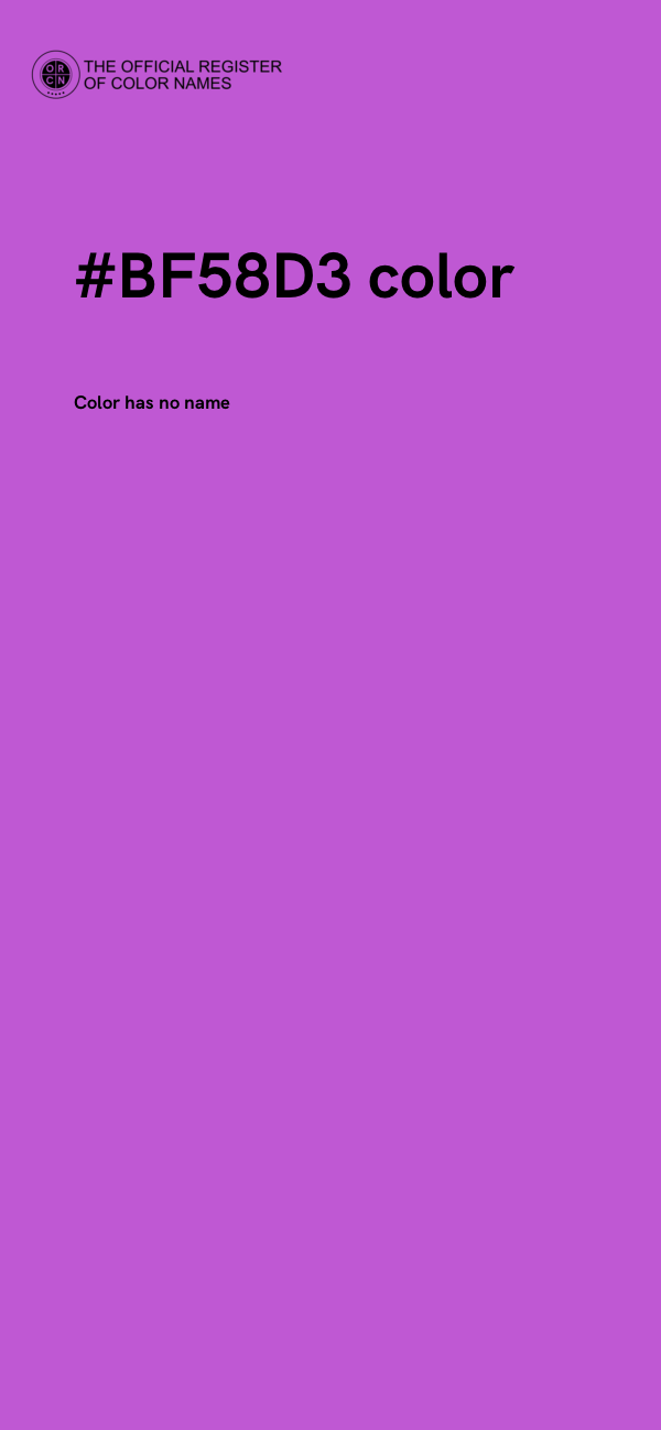 #BF58D3 color image
