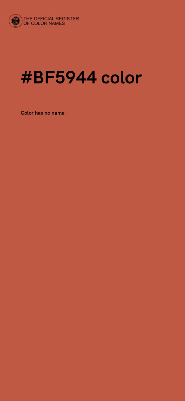 #BF5944 color image