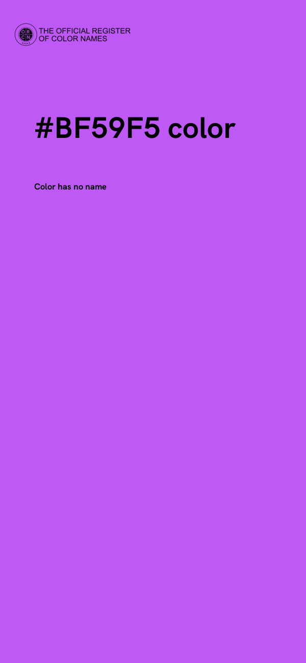 #BF59F5 color image