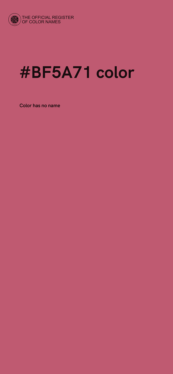 #BF5A71 color image