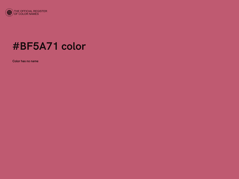 #BF5A71 color image