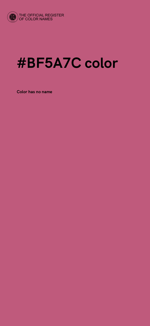 #BF5A7C color image