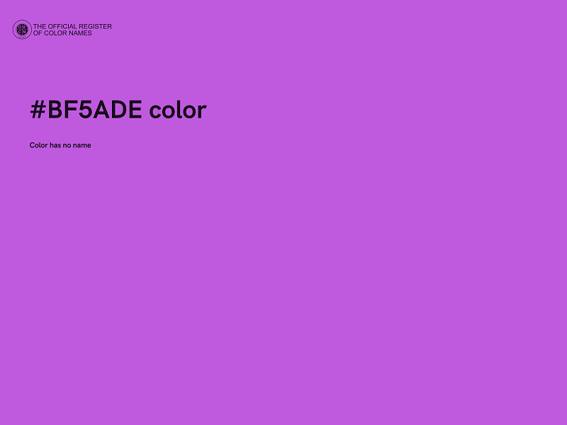 #BF5ADE color image