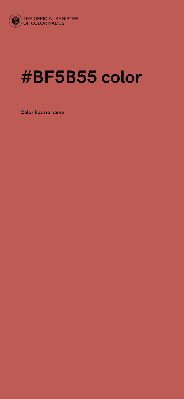 #BF5B55 color image