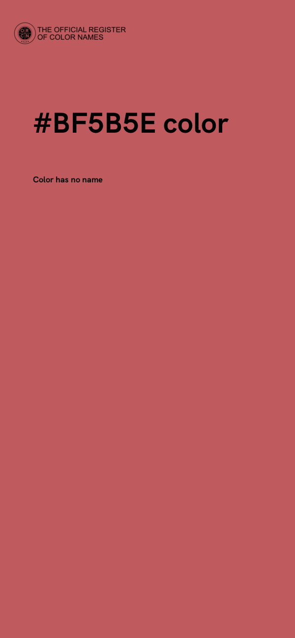 #BF5B5E color image