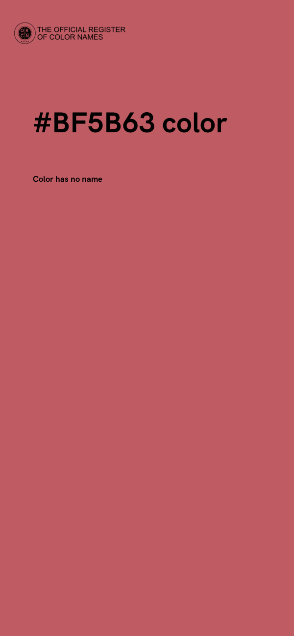 #BF5B63 color image