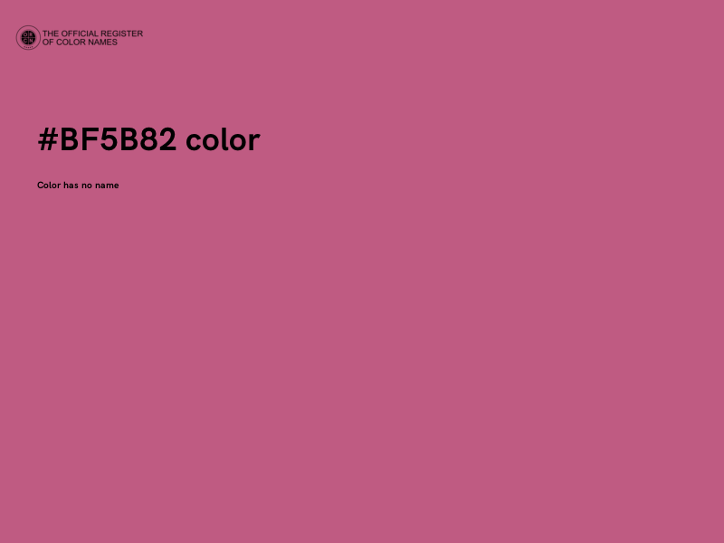 #BF5B82 color image