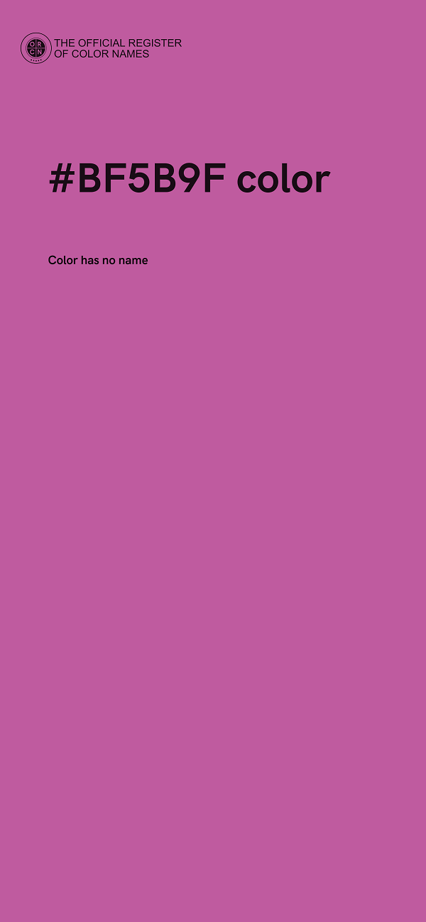 #BF5B9F color image