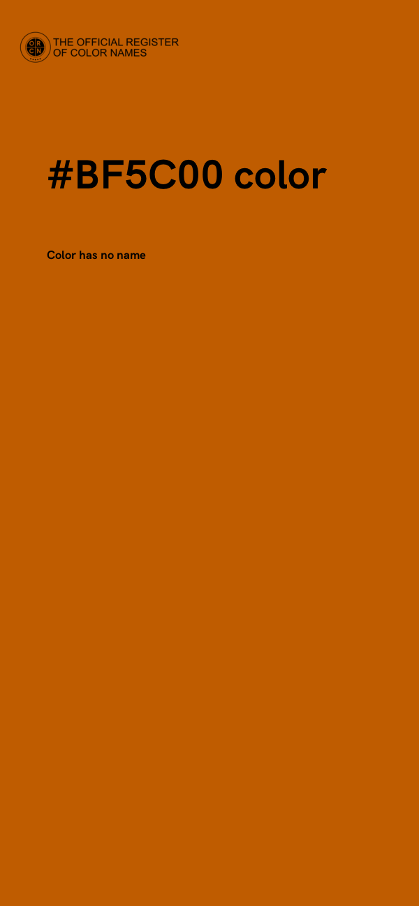 #BF5C00 color image