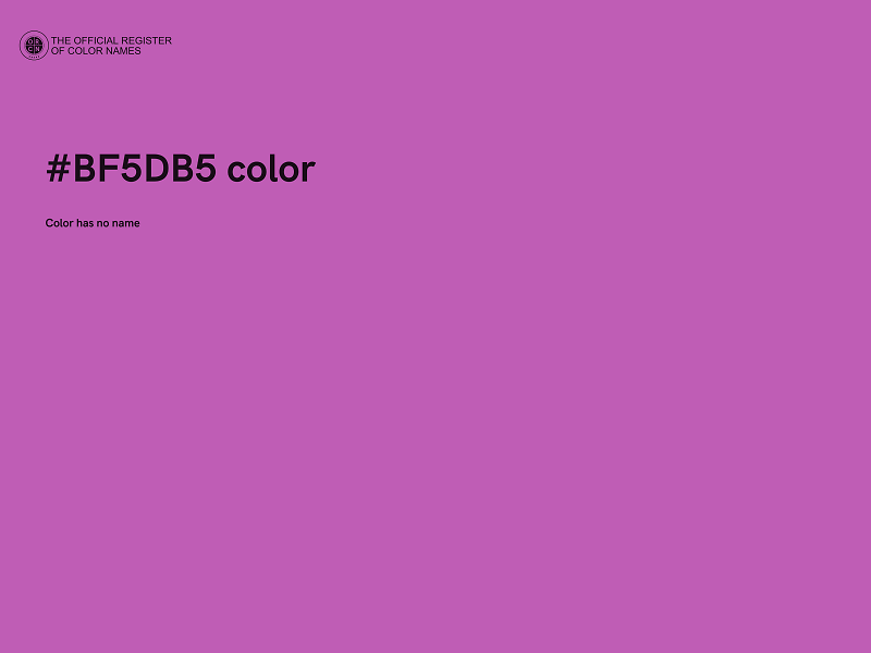 #BF5DB5 color image