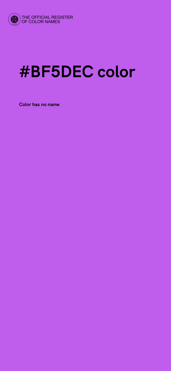 #BF5DEC color image