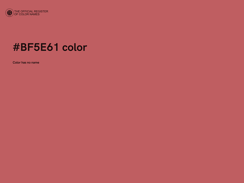 #BF5E61 color image